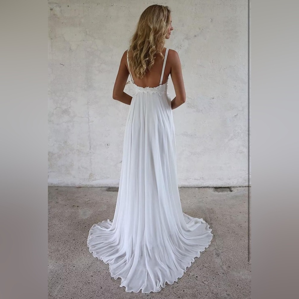 White A-Line Dress - Picture 2 of 2